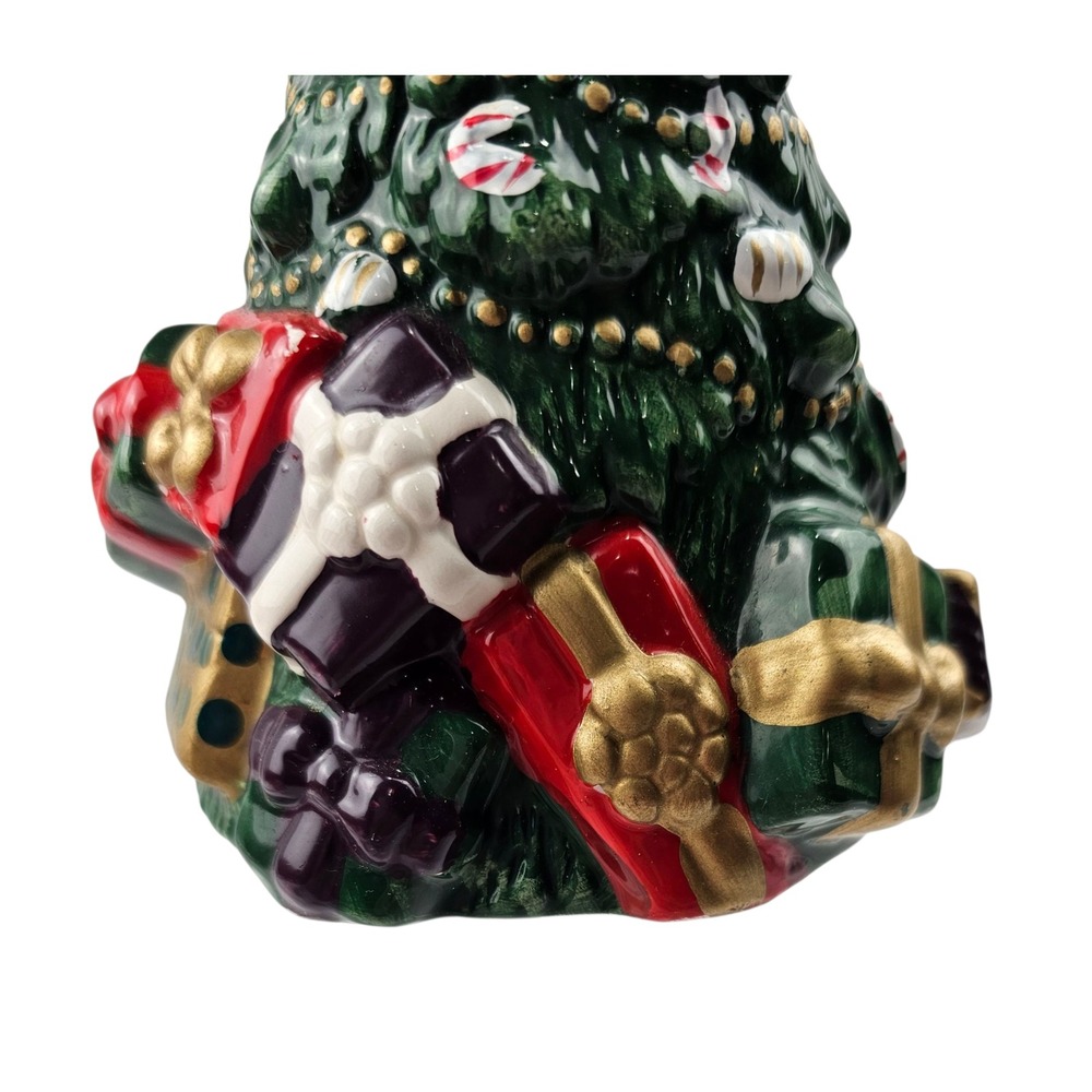 Allure 1996‎ Christmas Tree Ceramic Soap Dispenser Holiday Decor - Picture 11 of 12